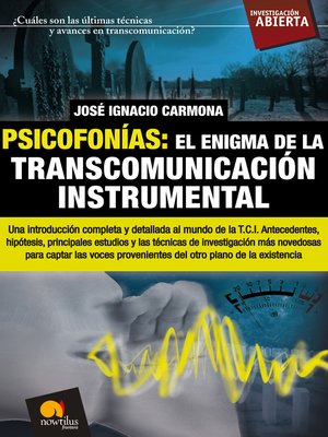 cover image of Psicofonías. El enigma de la transcomunicación instrumental